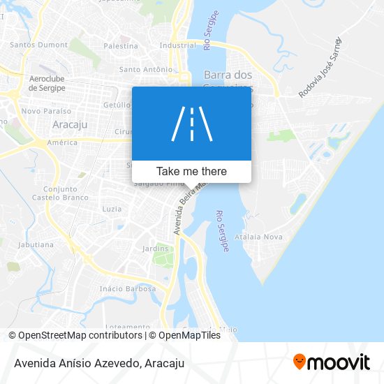 Mapa Avenida Anísio Azevedo