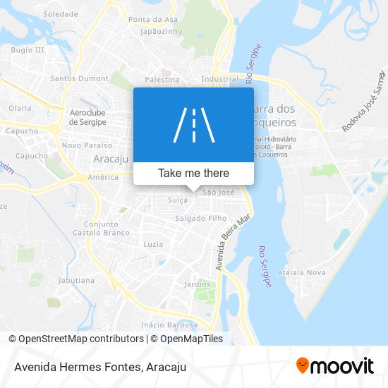 Mapa Avenida Hermes Fontes