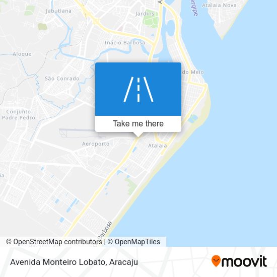 Avenida Monteiro Lobato map