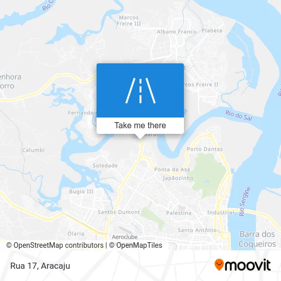 Rua 17 map