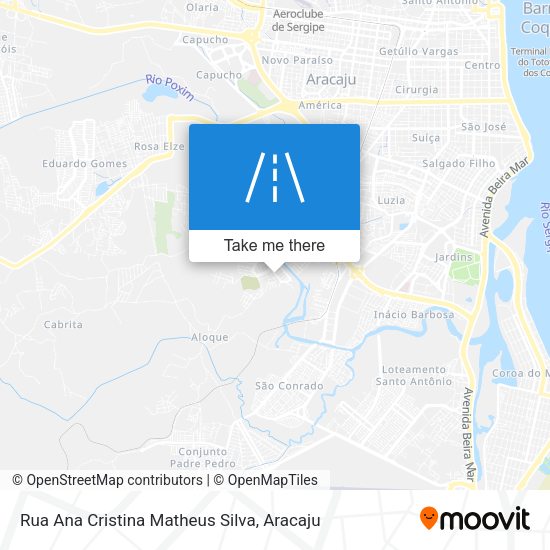 Rua Ana Cristina Matheus Silva map
