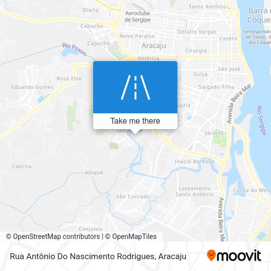 Rua Antônio Do Nascimento Rodrigues map