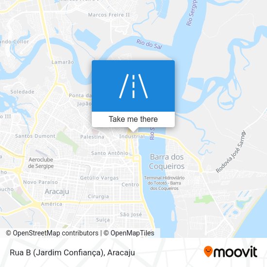 Rua B (Jardim Confiança) map