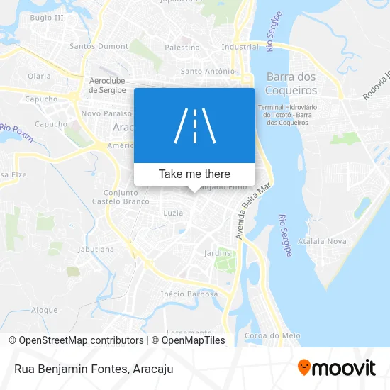 Rua Benjamin Fontes map