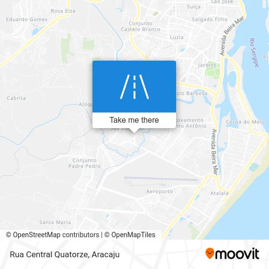 Rua Central Quatorze map