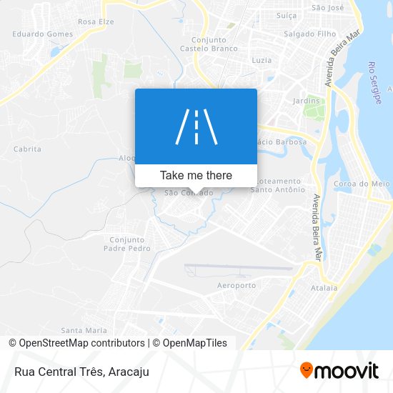 Rua Central Três map