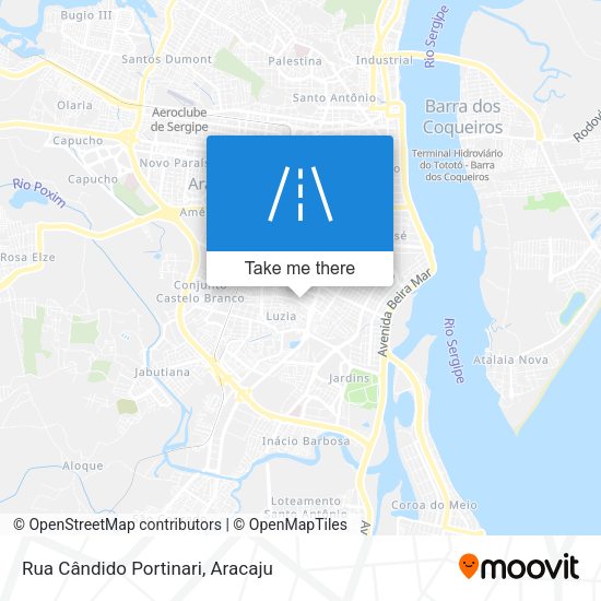 Rua Cândido Portinari map