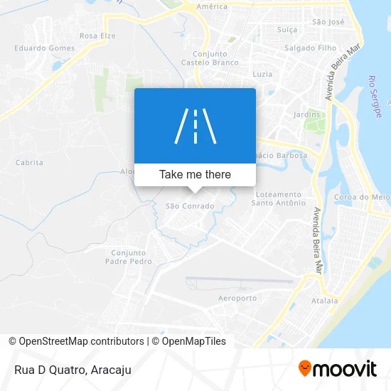 Rua D Quatro map