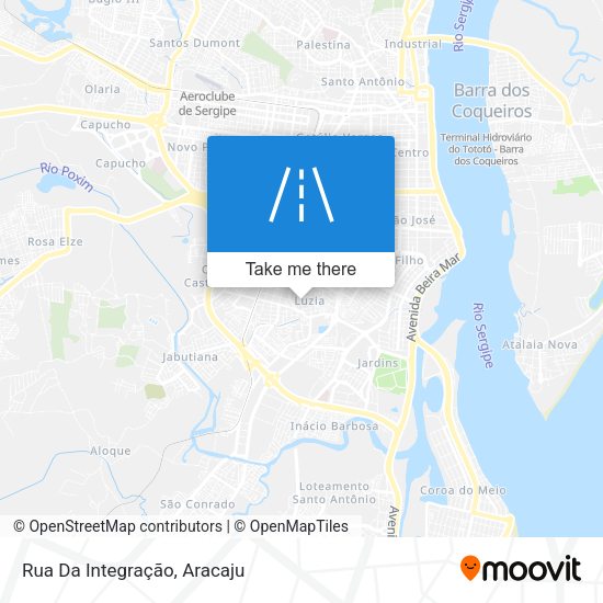 Rua Da Integração map
