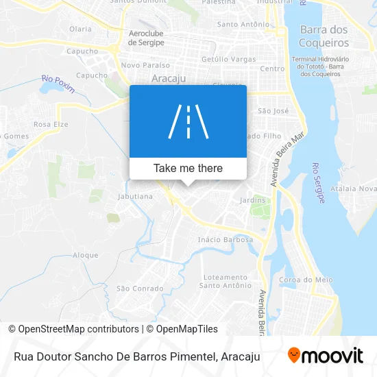 Rua Doutor Sancho De Barros Pimentel map