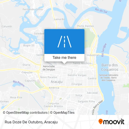 Rua Doze De Outubro map