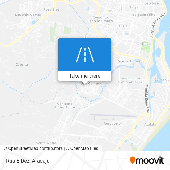 Rua E Dez map