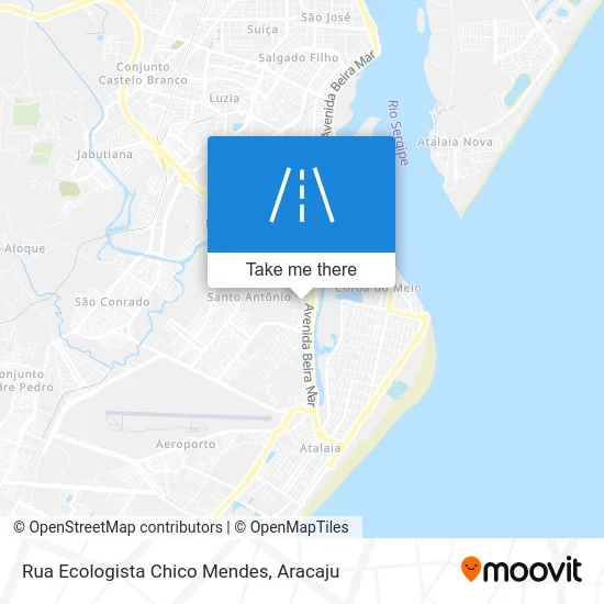 Rua Ecologista Chico Mendes map