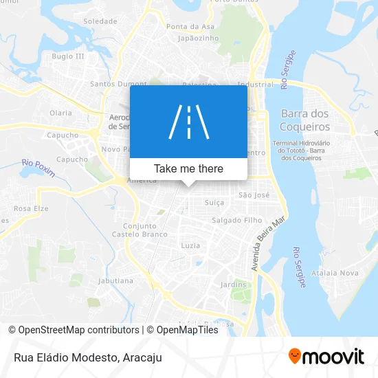 Rua Eládio Modesto map