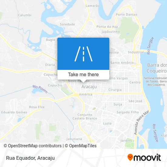 Rua Equador map