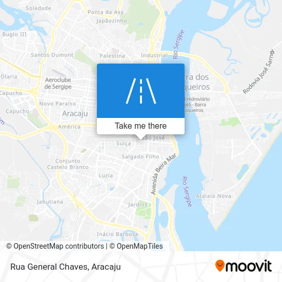 Rua General Chaves map