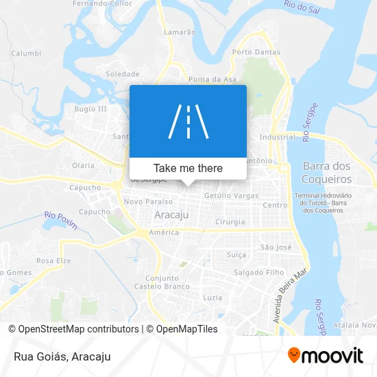 Rua Goiás map