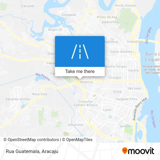 Rua Guatemala map