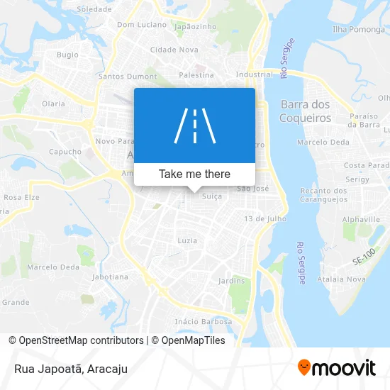 Rua Japoatã map