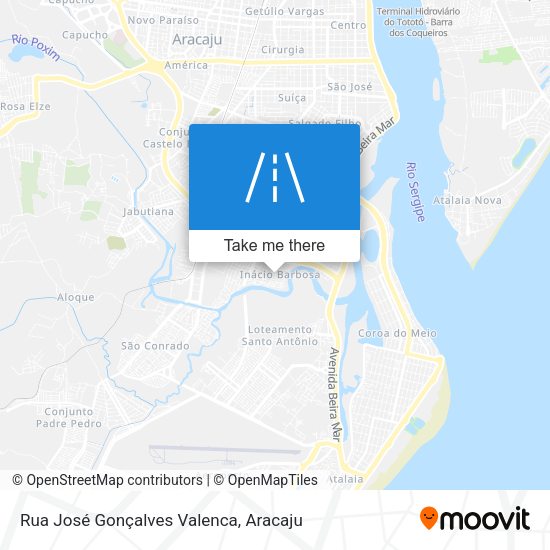 Rua José Gonçalves Valenca map
