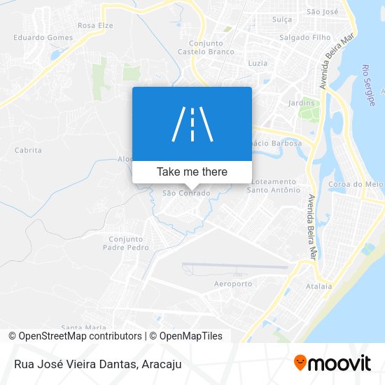 Rua José Vieira Dantas map