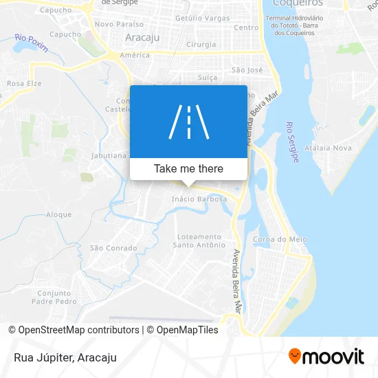 Rua Júpiter map