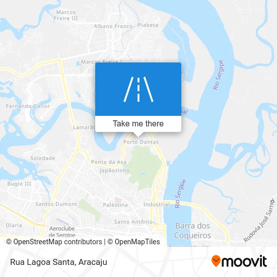 Rua Lagoa Santa map