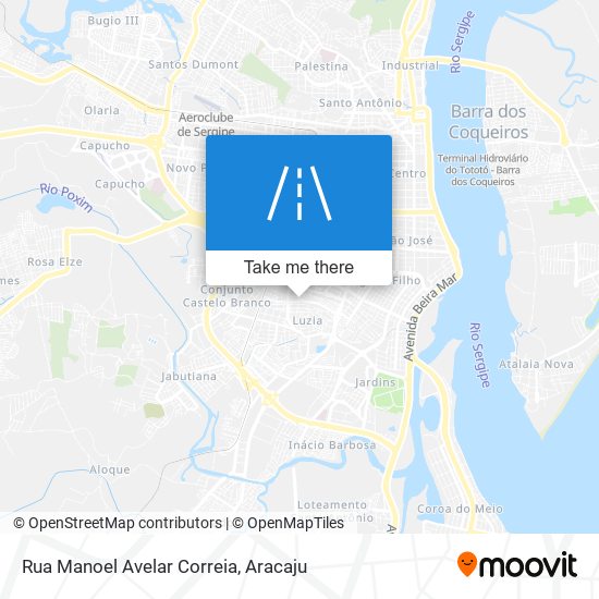 Mapa Rua Manoel Avelar Correia