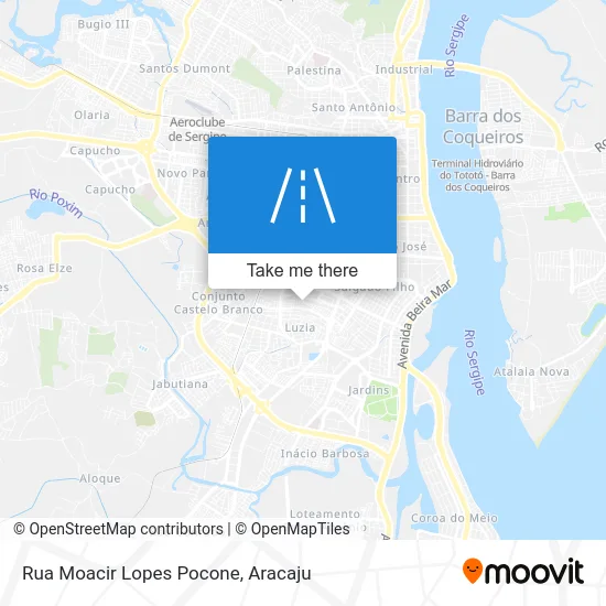 Rua Moacir Lopes Pocone map
