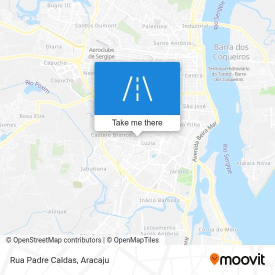 Rua Padre Caldas map
