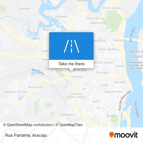 Rua Panama map