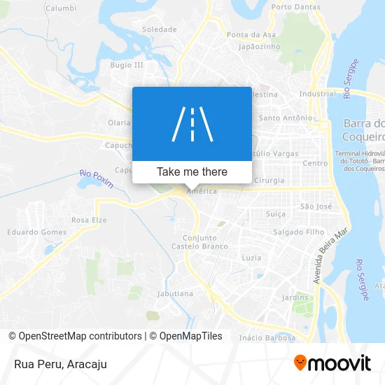 Rua Peru map