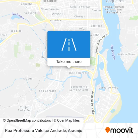 Rua Professora Valdice Andrade map