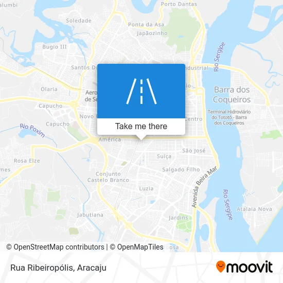 Rua Ribeiropólis map