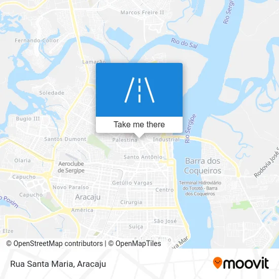Rua Santa Maria map