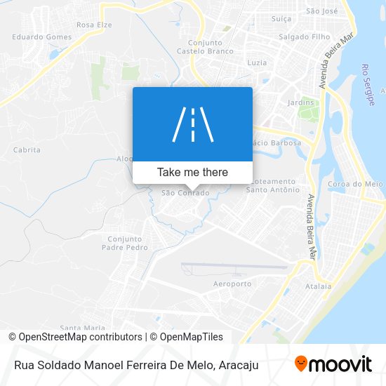 Rua Soldado Manoel Ferreira De Melo map