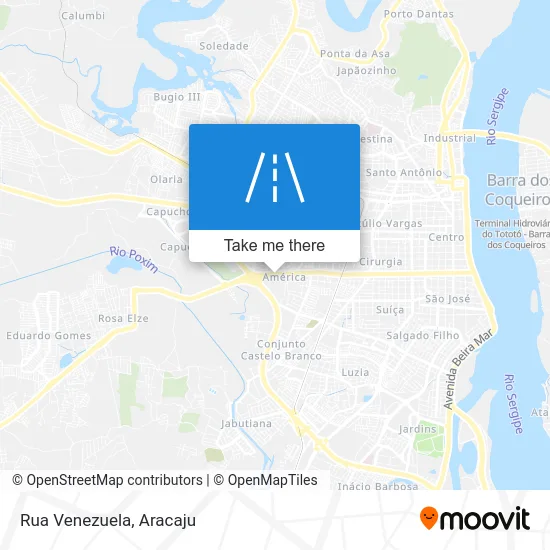 Rua Venezuela map