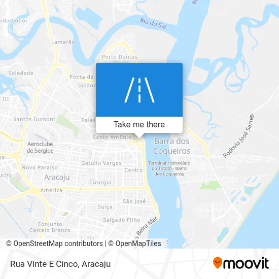 Rua Vinte E Cinco map