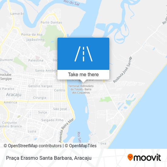 Praça Erasmo Santa Barbara map