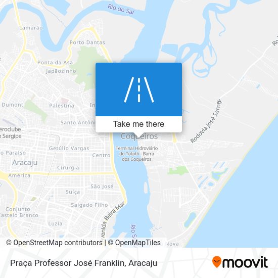 Praça Professor José Franklin map