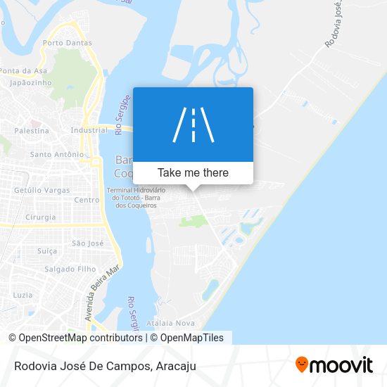 Rodovia José De Campos map