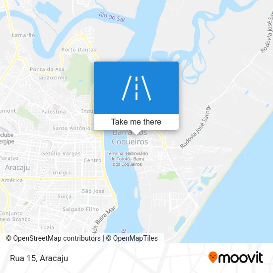 Rua 15 map