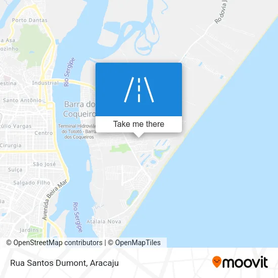 Rua Santos Dumont map