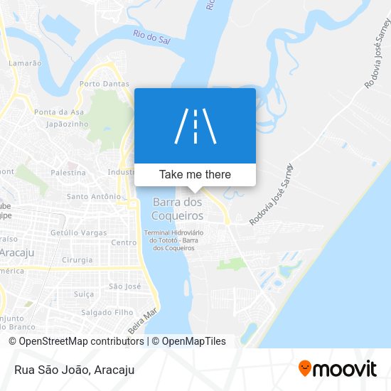 Rua São João map