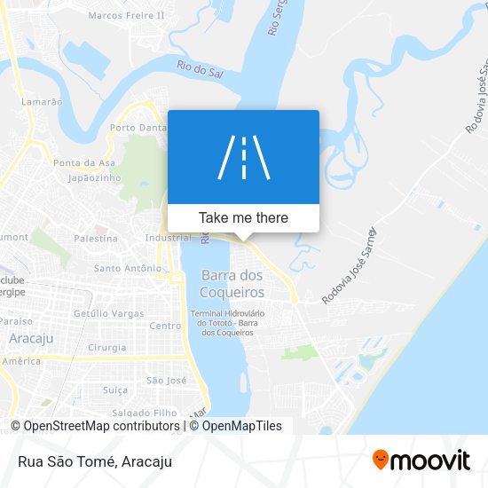 Rua São Tomé map