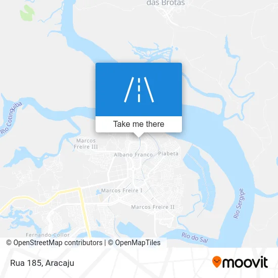 Rua 185 map