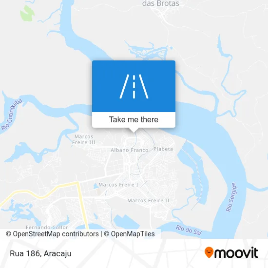 Rua 186 map