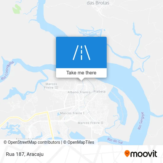 Rua 187 map