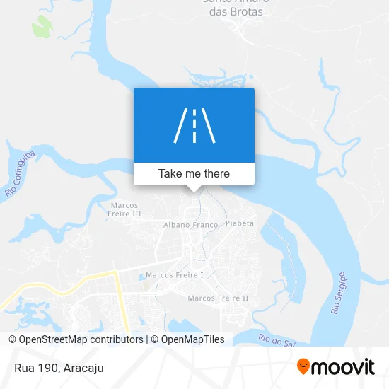 Rua 190 map
