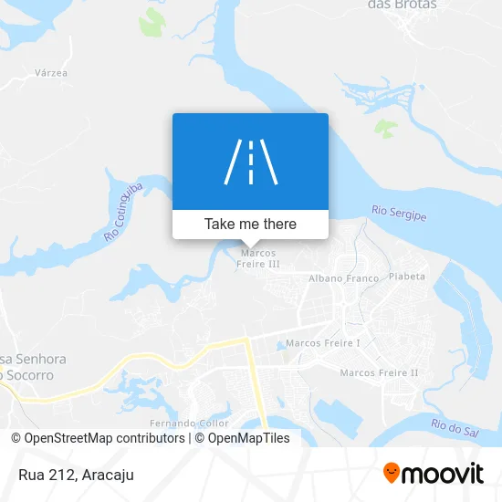 Rua 212 map